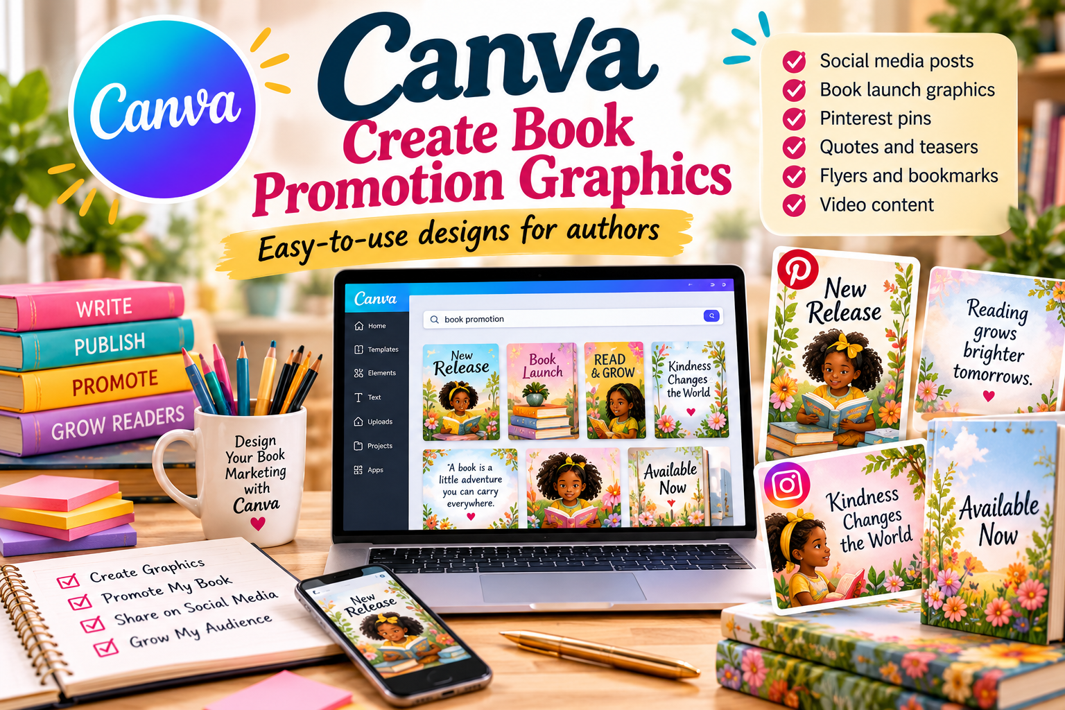 Canva – Create Book Promotion Graphics
